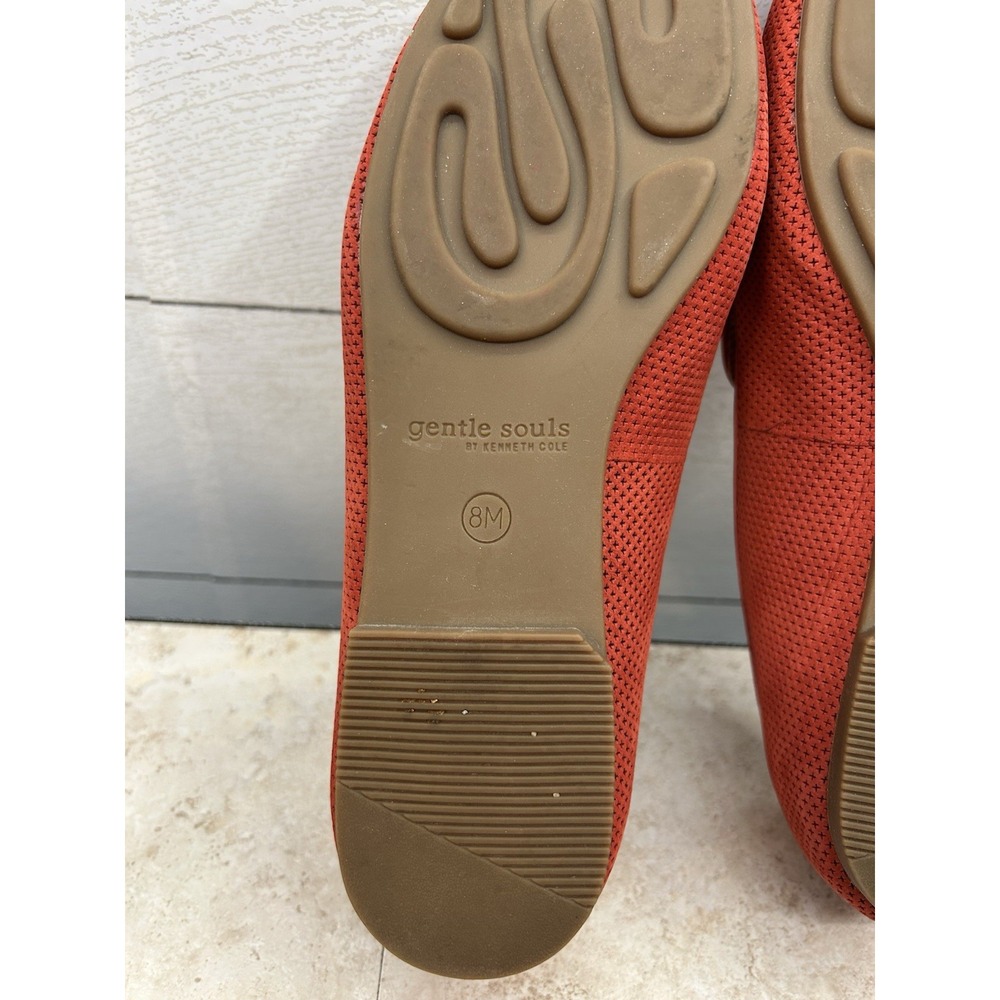 Gentle Souls by Kenneth Cole Women's Eugene 2 Perf Loafer Flat Size 8 Persimmon - Picture 11 of 11